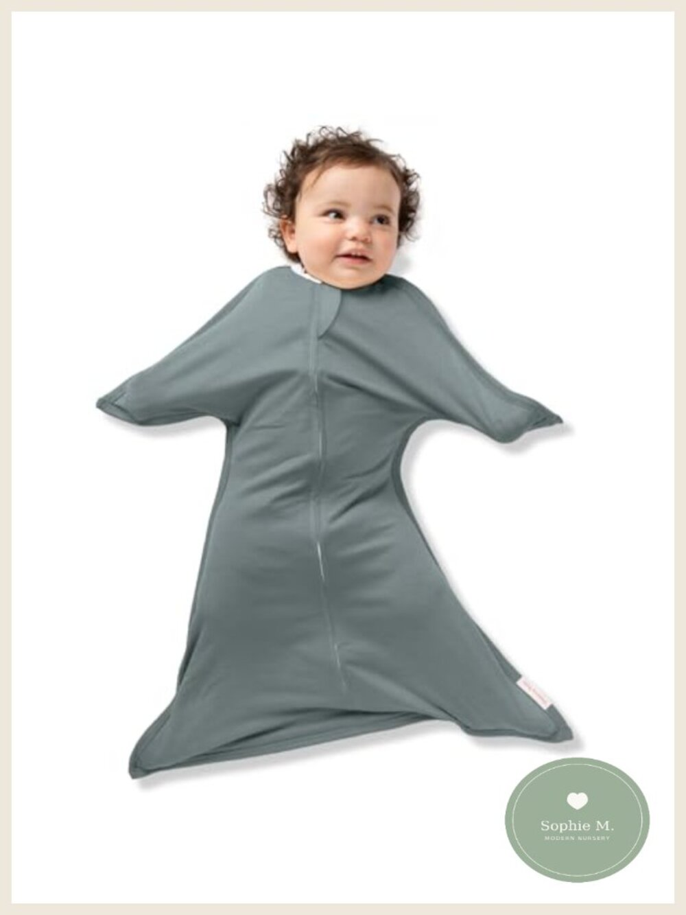 Zipadee-Zip Transition Swaddle - 0.3 TOG Wearable Blanket for Rolling Babies,